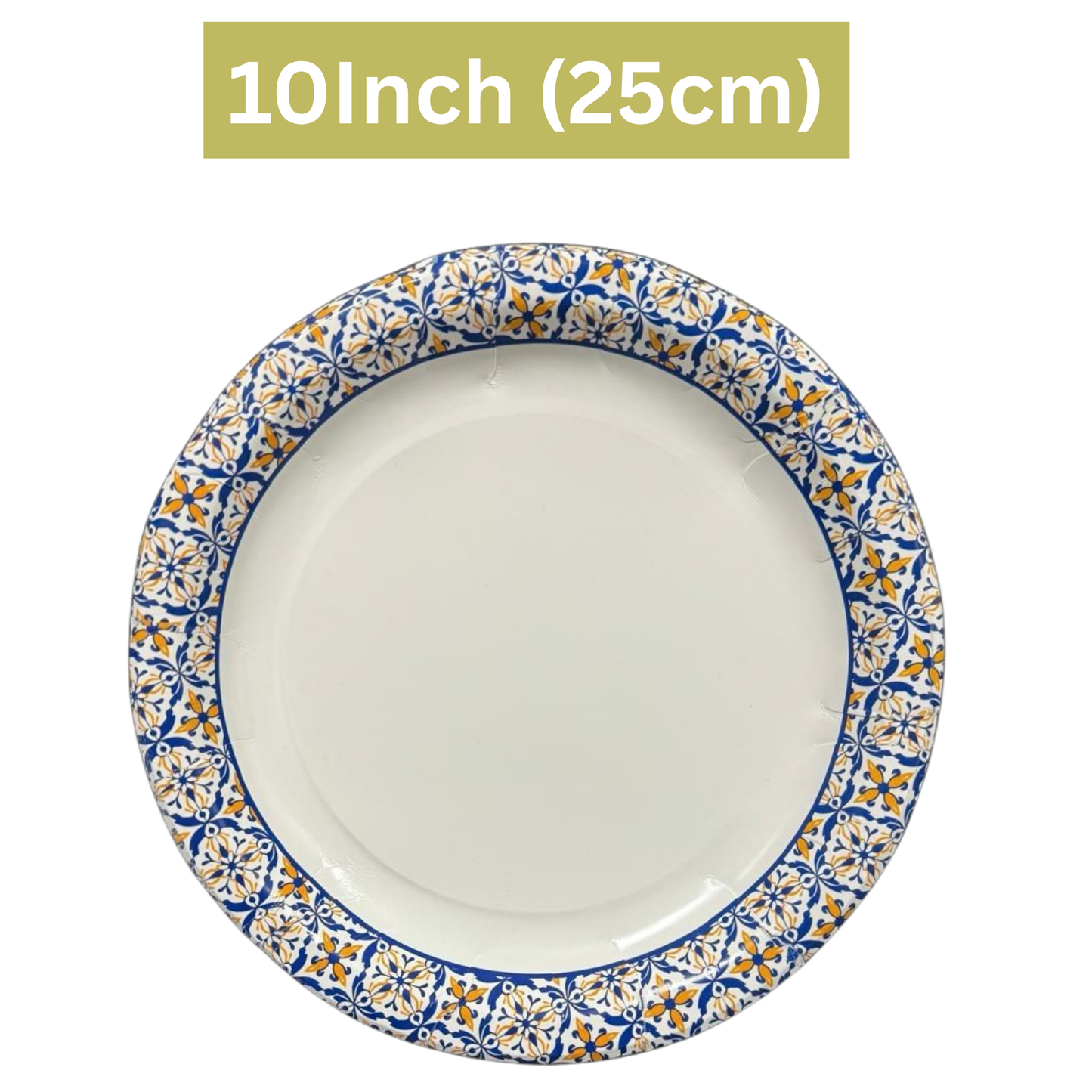 Printed Paper Plates for Hot & Cold Food- 10"
