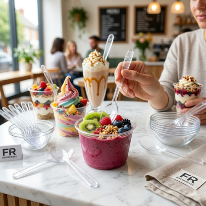 Premium Clear Plastic Spoons | Heavy-Duty Disposable Cutlery