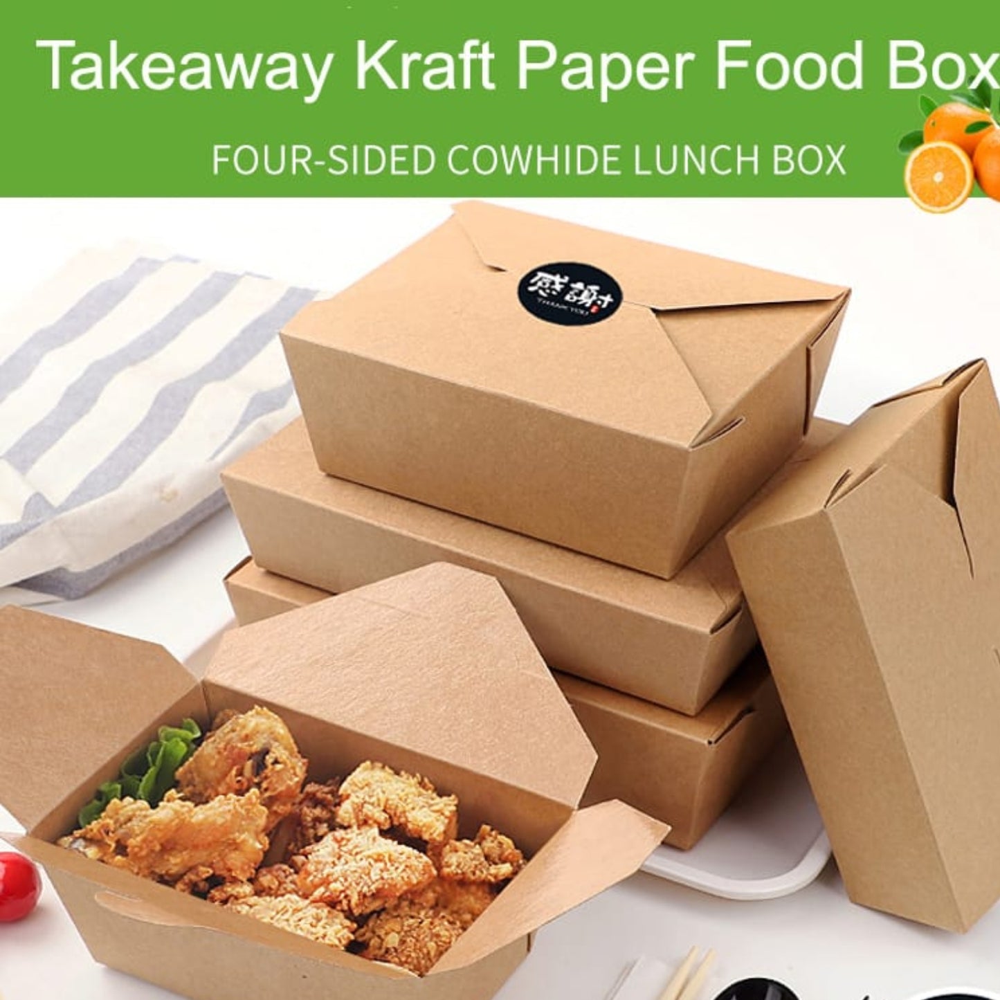 The Ultimate Eco-Friendly Brown Takeaway Box No. 3 | Sturdy & Leak-Proof