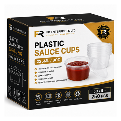 FR Heavy Duty Sauce Cups with Lids