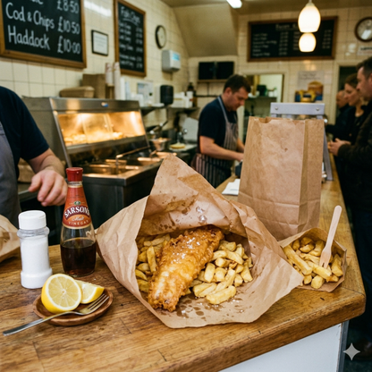 Mess Brown Greaseproof Paper Chip Bags