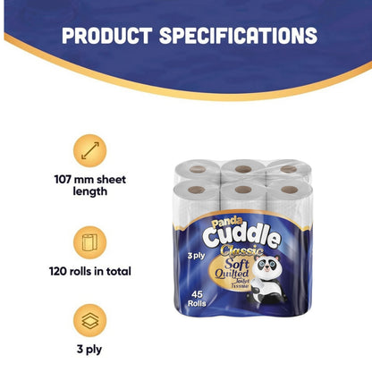 Panda Cuddle Toilet Paper Rolls