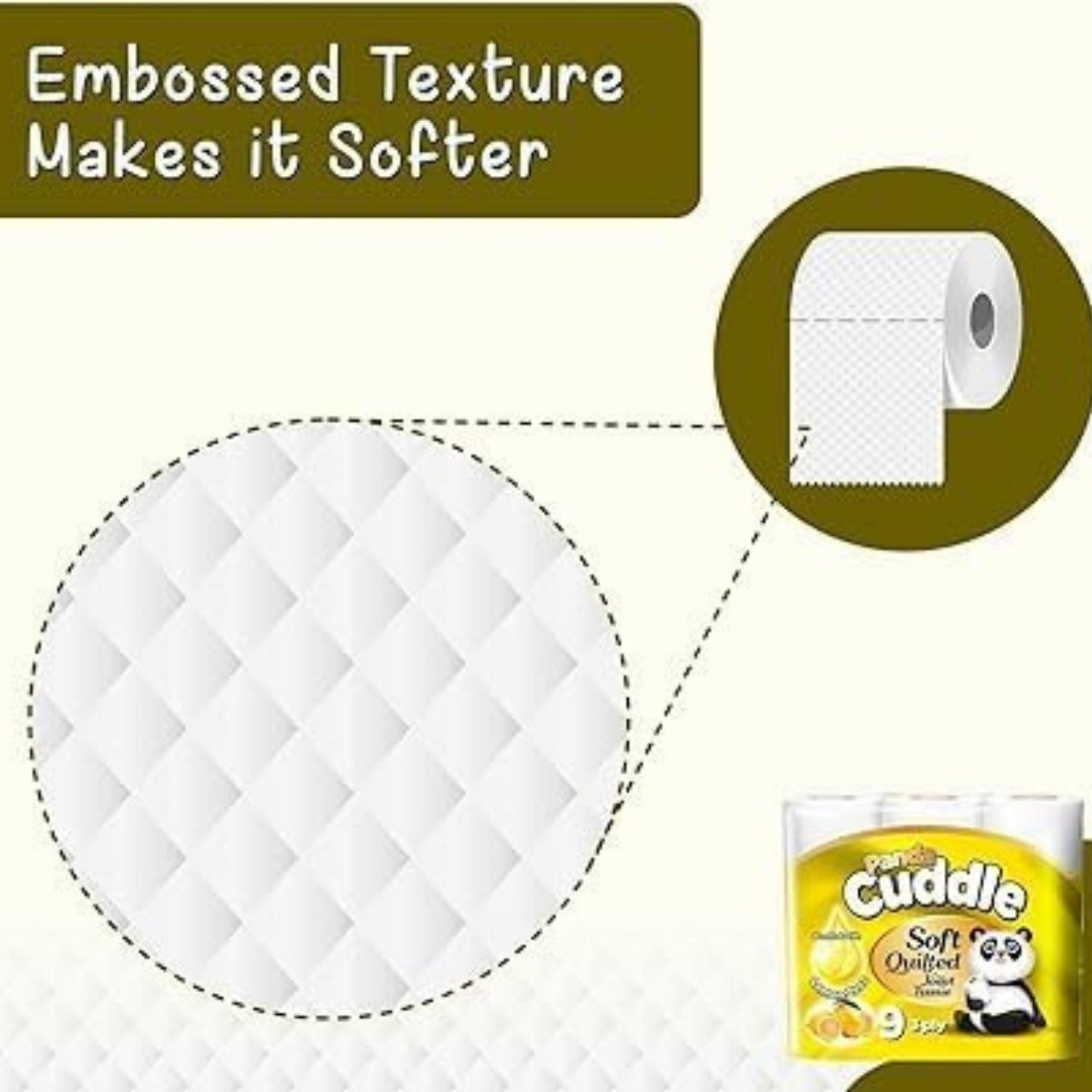 Panda Cuddle Toilet Paper Rolls
