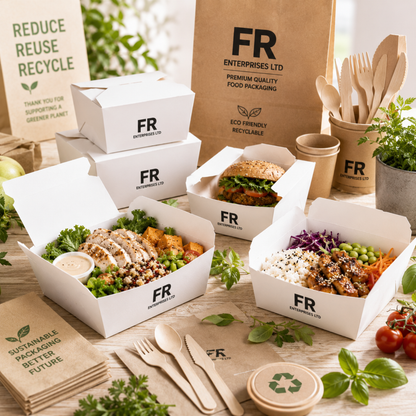 The Ultimate Eco-Friendly White Takeaway Box| Sturdy & Leak-Proof
