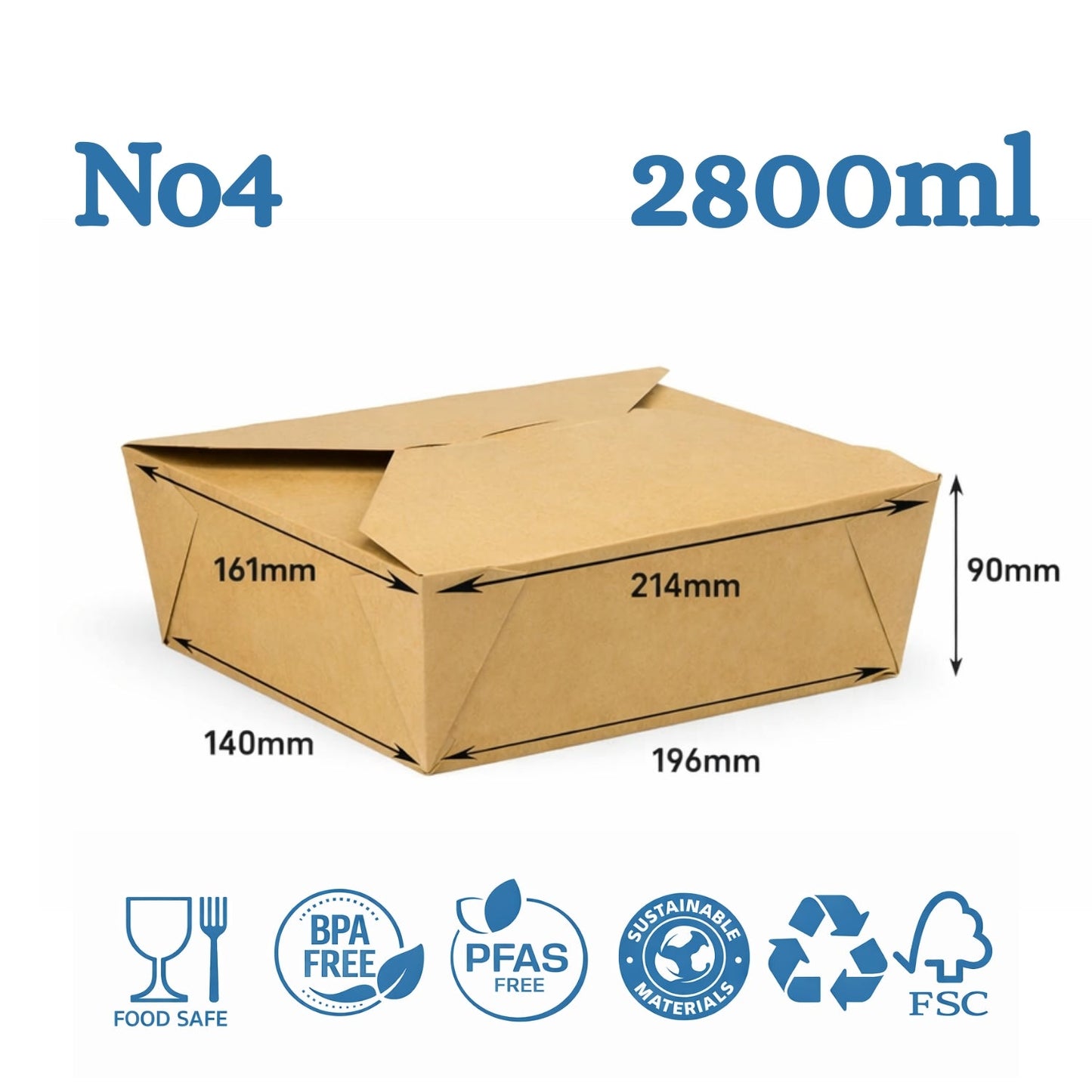 The Ultimate Eco-Friendly Brown Takeaway Box | Sturdy & Leak-Proof