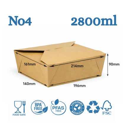 The Ultimate Eco-Friendly Brown Takeaway Box | Sturdy & Leak-Proof