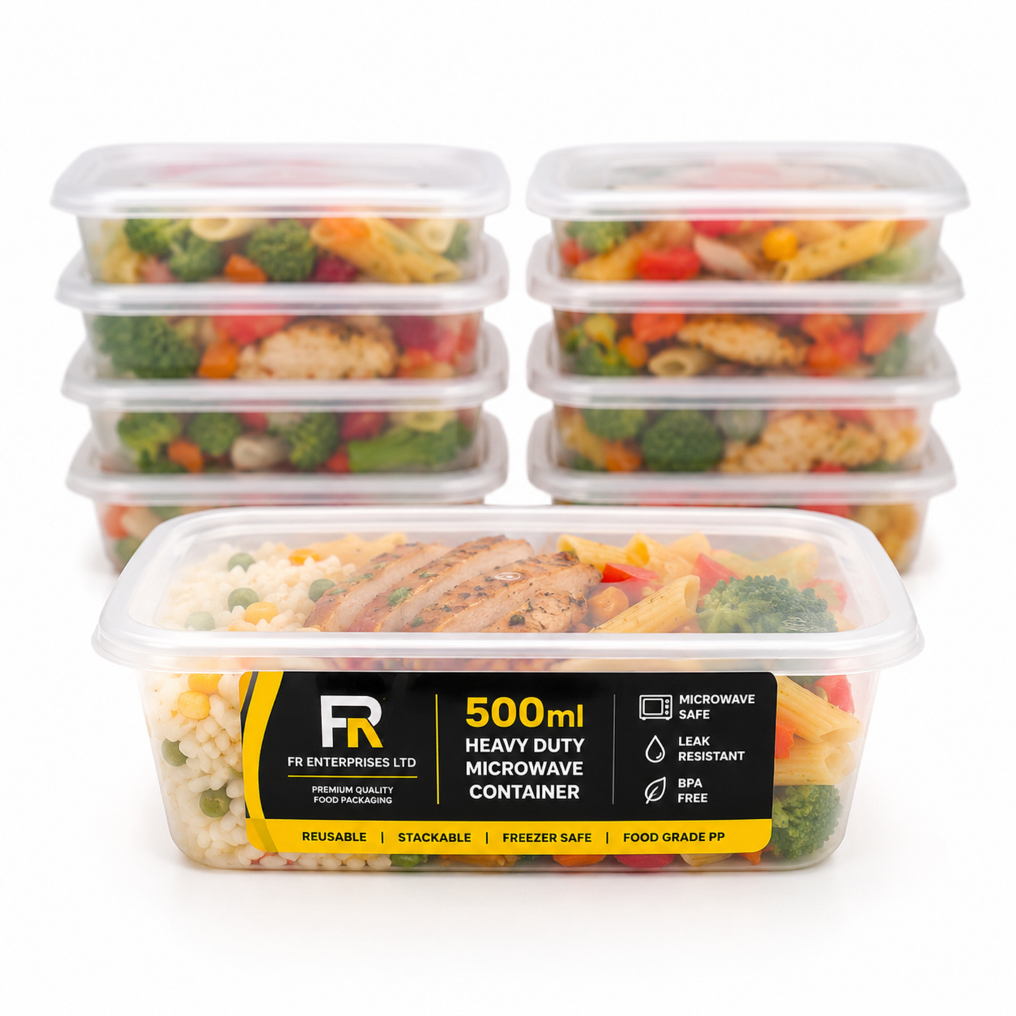 Heavy Duty Microwave Container with Lids