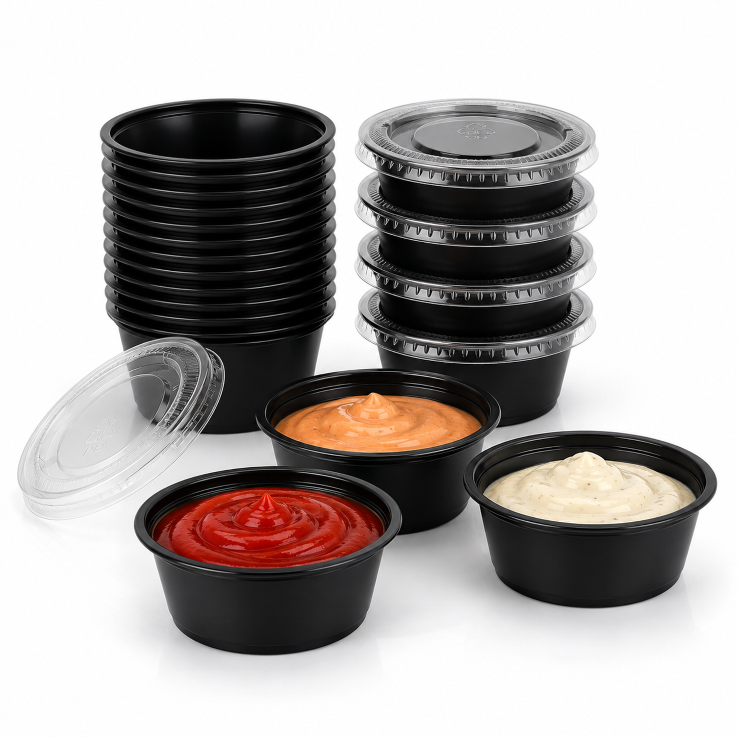 FR Heavy Duty Sauce Cups with Lids