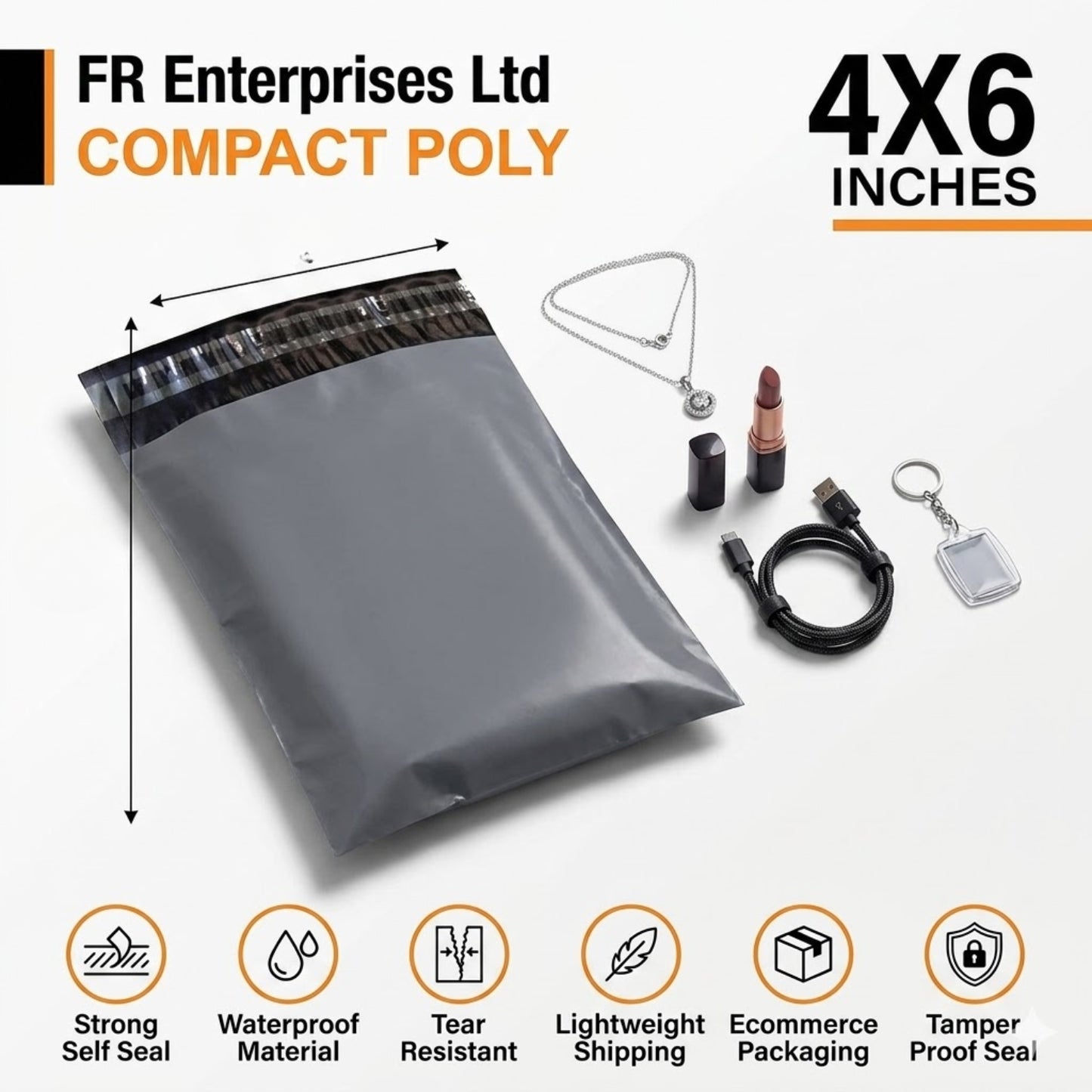 Grey Mailing Bags
