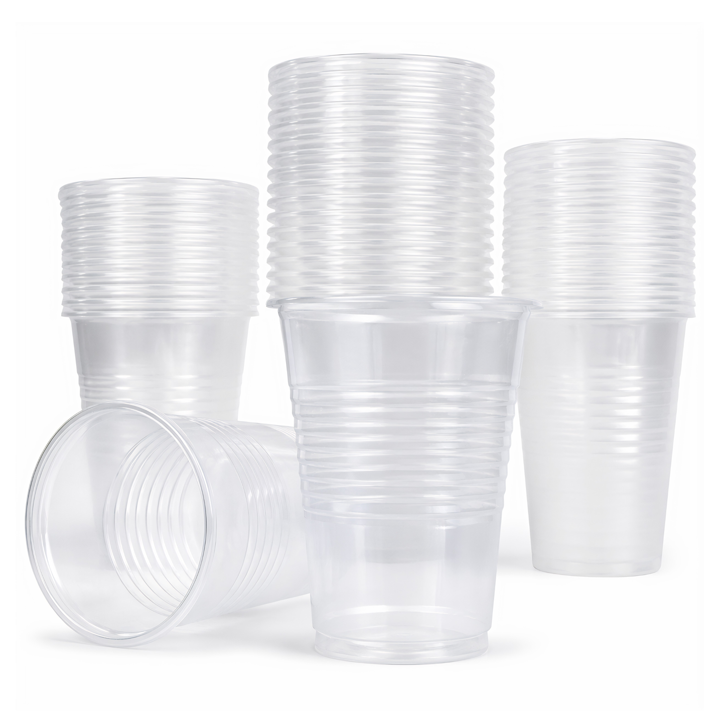Eco-Friendly Clear Water Cups 7oz | 100% Recyclable
