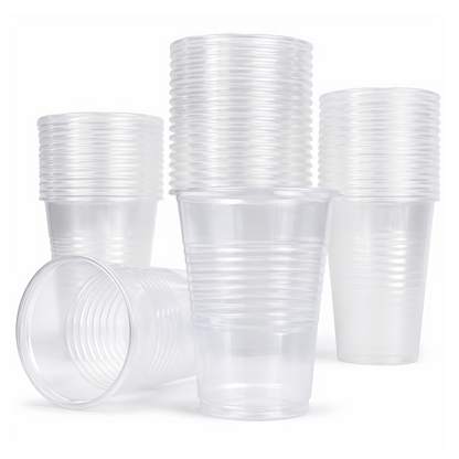 Eco-Friendly Clear Water Cups 7oz | 100% Recyclable