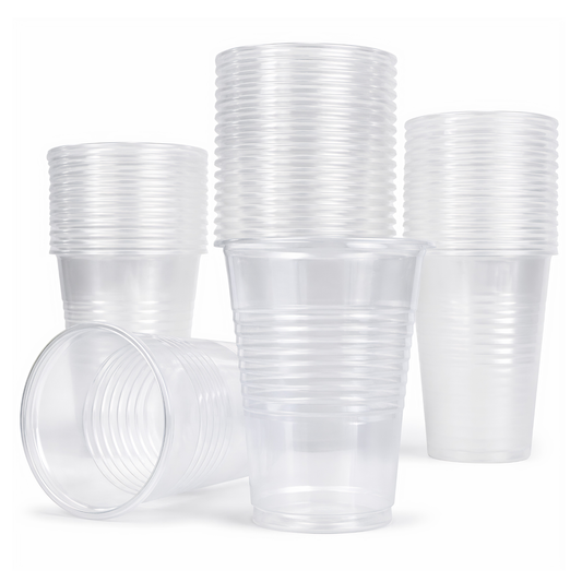 Eco-Friendly Clear Water Cups 7oz | 100% Recyclable