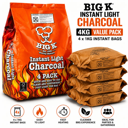 Instant Light Lumpwood Charcoal: FSC® Certified Single to 4KG