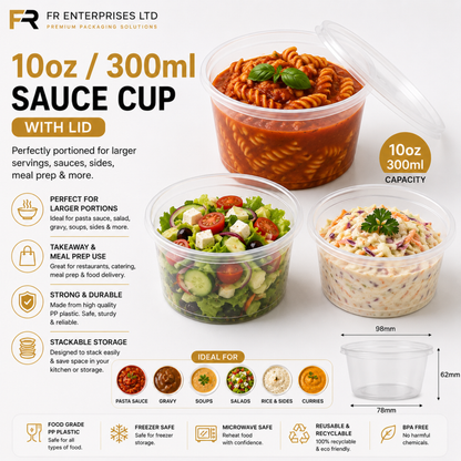 FR Heavy Duty Sauce Cups with Lids