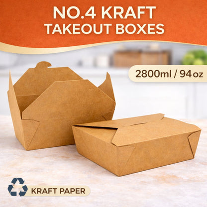 The Ultimate Eco-Friendly Brown Takeaway Box | Sturdy & Leak-Proof