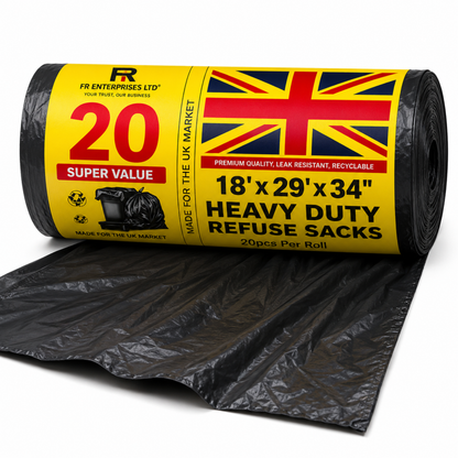 Ultra-Strong Heavy Duty Yellow Label Duty Bags- 20x20