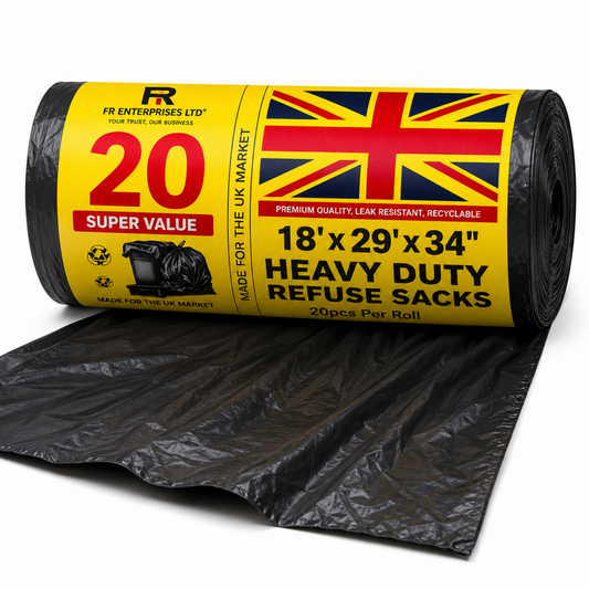 Ultra-Strong Heavy Duty Yellow Label Duty Bags- 20x20
