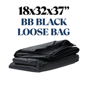Bin Black Loose Bag | Commercial Use (18x32x37'')