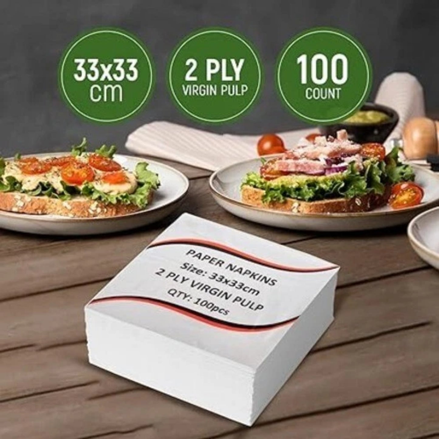 Napkins 2PLY- 33X33