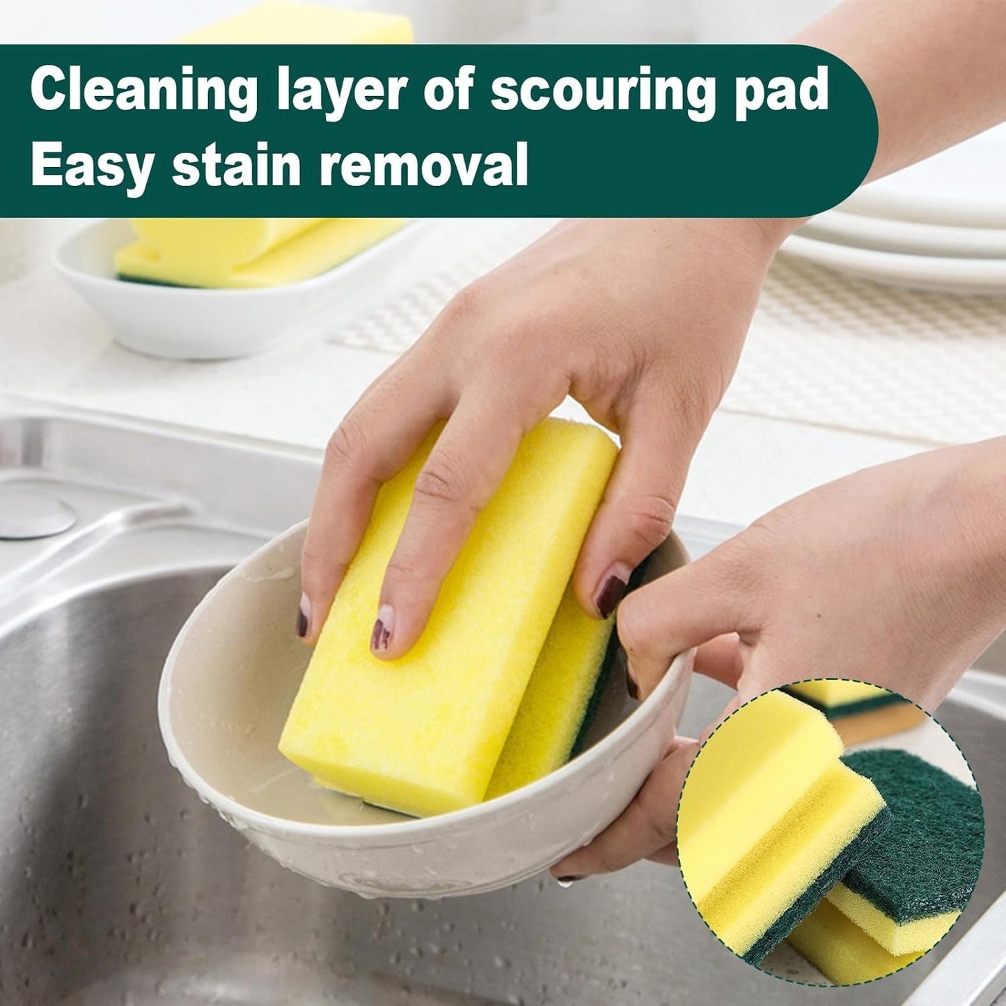 Hand Grip Scourer- 4PK