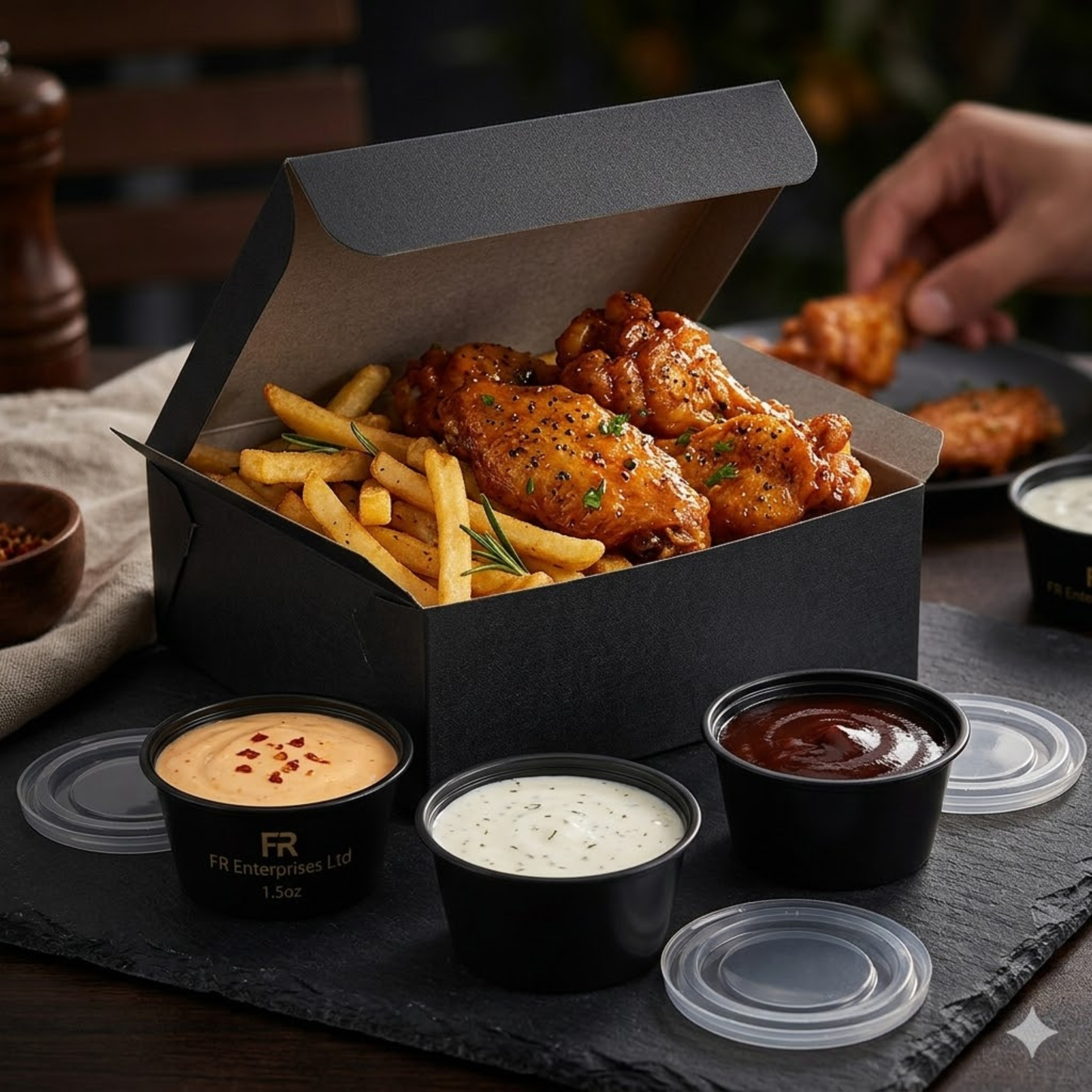 FR Heavy Duty Sauce Cups with Lids