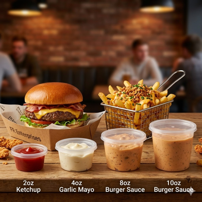 FR Heavy Duty Sauce Cups with Lids