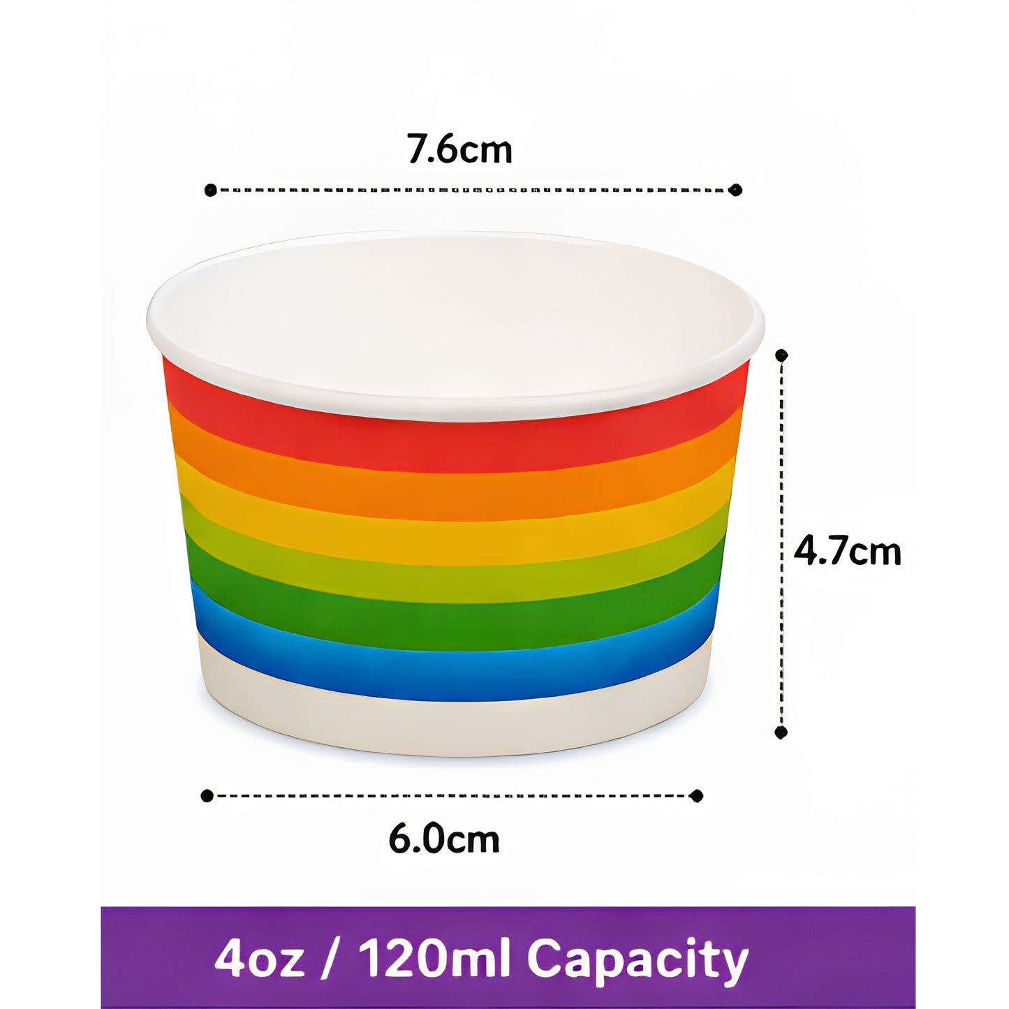 Premium 4oz Printed Ice Cream Cups | Eco-Friendly & Disposable