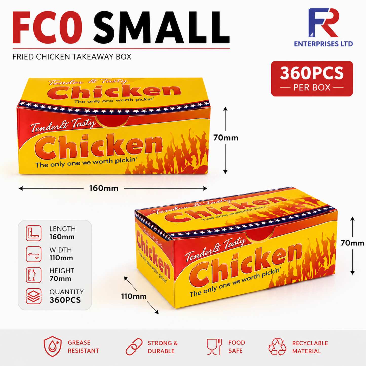 FC0 Chicken Bucket Leak-Resistant & Eco-Friendly