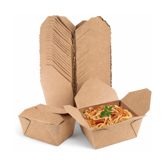 The Ultimate Eco-Friendly Brown Takeaway Box No. 8 | Sturdy & Leak-Proof
