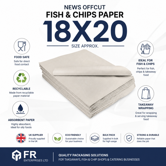 News Off Cut Fish & Chips Paper