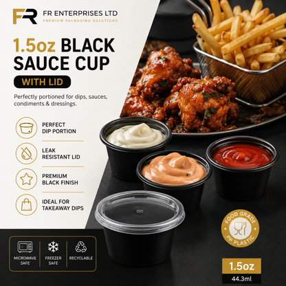 FR Heavy Duty Sauce Cups with Lids