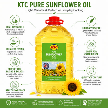 KTC Pure Vegetable Oil- 5LTR (100%)
