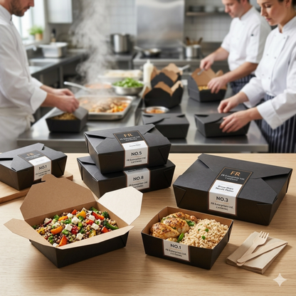 The Ultimate Eco-Friendly Black Takeaway Box | Sturdy & Leak-Proof