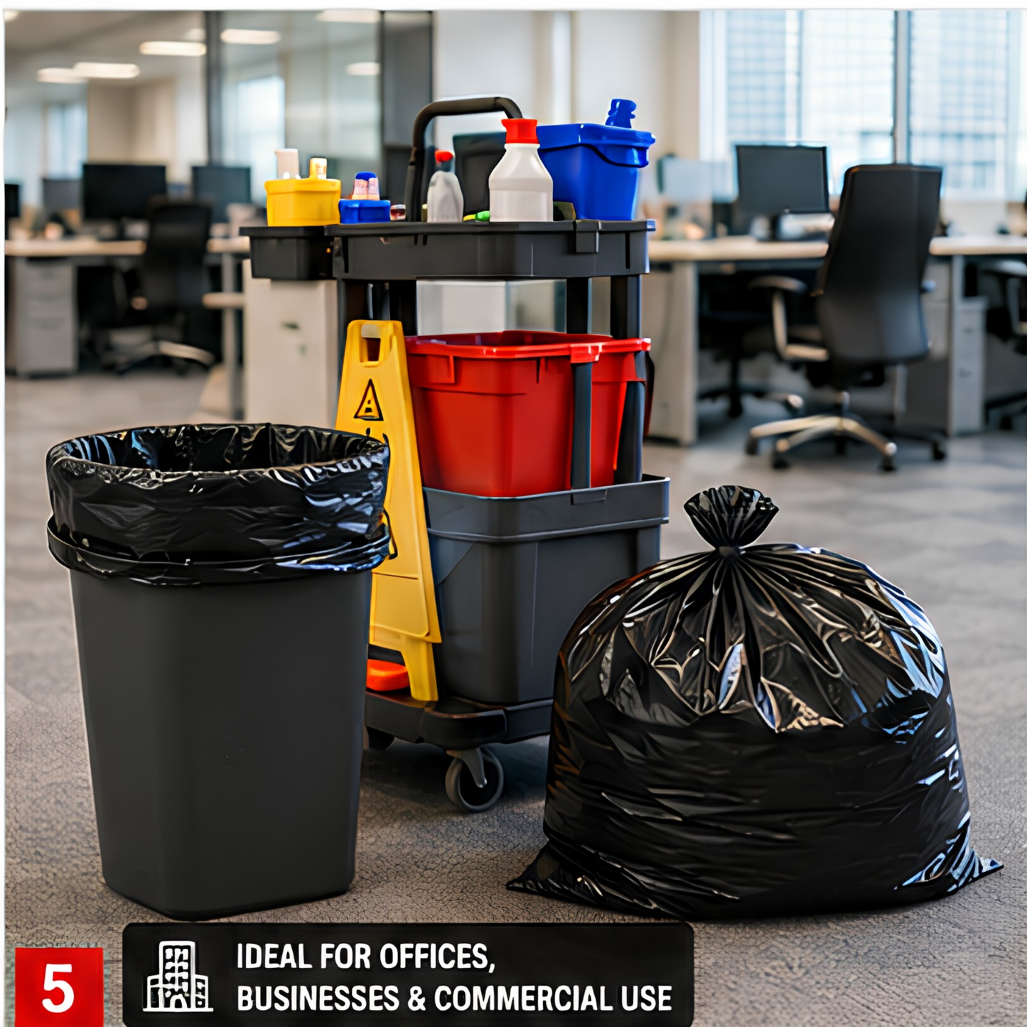 Ultra-Strong Heavy Duty Bin Bags- 10x50