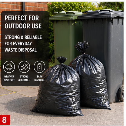 Ultra-Strong Heavy Duty Bin Bags- 10x50