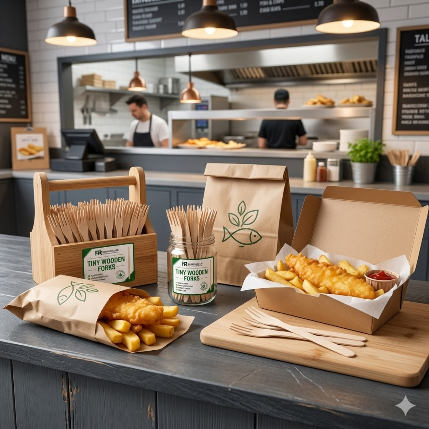 Premium Wooden Forks | Heavy-Duty Disposable Cutlery