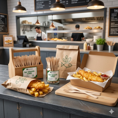Premium Wooden Forks | Heavy-Duty Disposable Cutlery