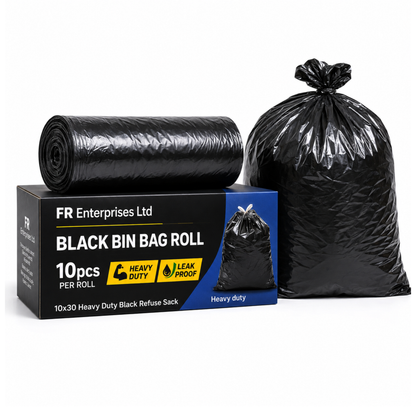 Ultra-Strong Heavy Duty Bin Bags- 10x30