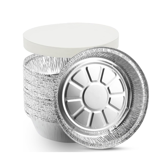 Heavy-Duty Aluminum Foil Containers with Lids No.12
