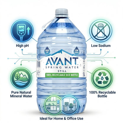 Avant Natural Spring Water 5 Liter (Pack of 3)
