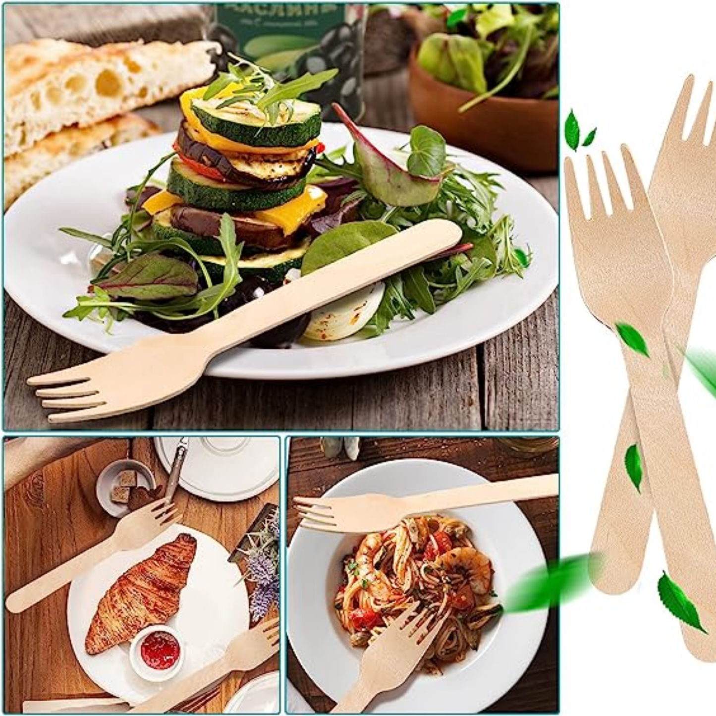 Premium Wooden Forks | Heavy-Duty Disposable Cutlery