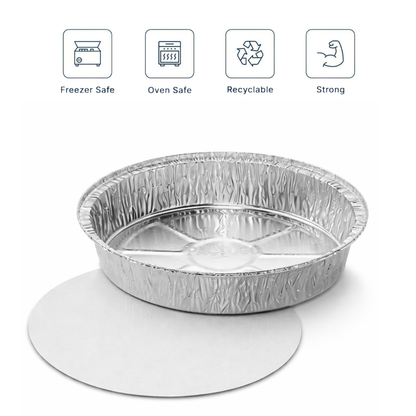Heavy-Duty Aluminum Foil Containers with Lids No.12