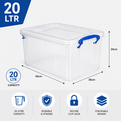 Clear Rectangle Storage Box