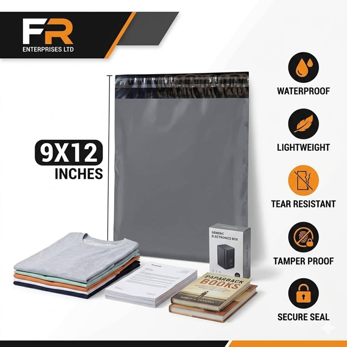 Grey Mailing Bags