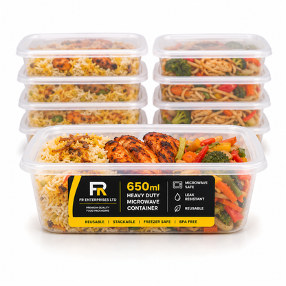 Heavy Duty Microwave Container with Lids