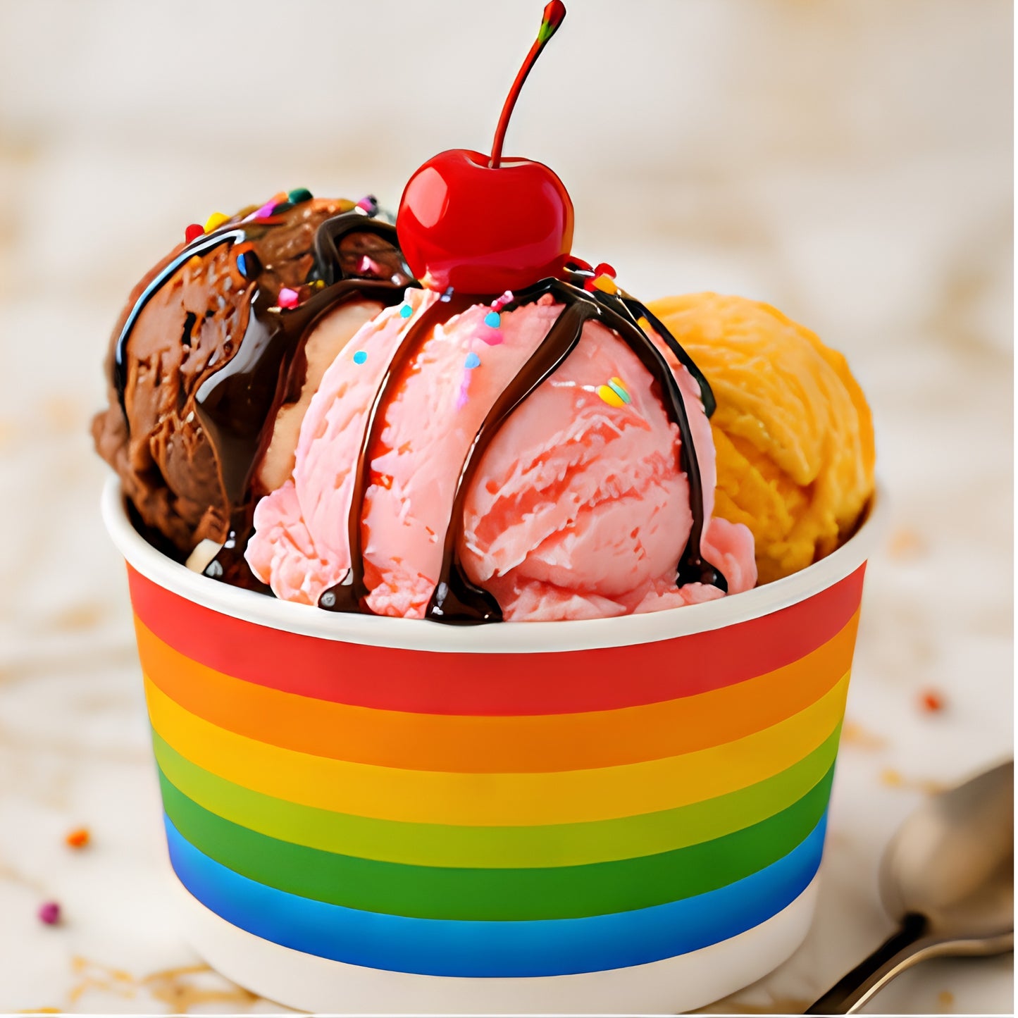 Premium 4oz Printed Ice Cream Cups | Eco-Friendly & Disposable