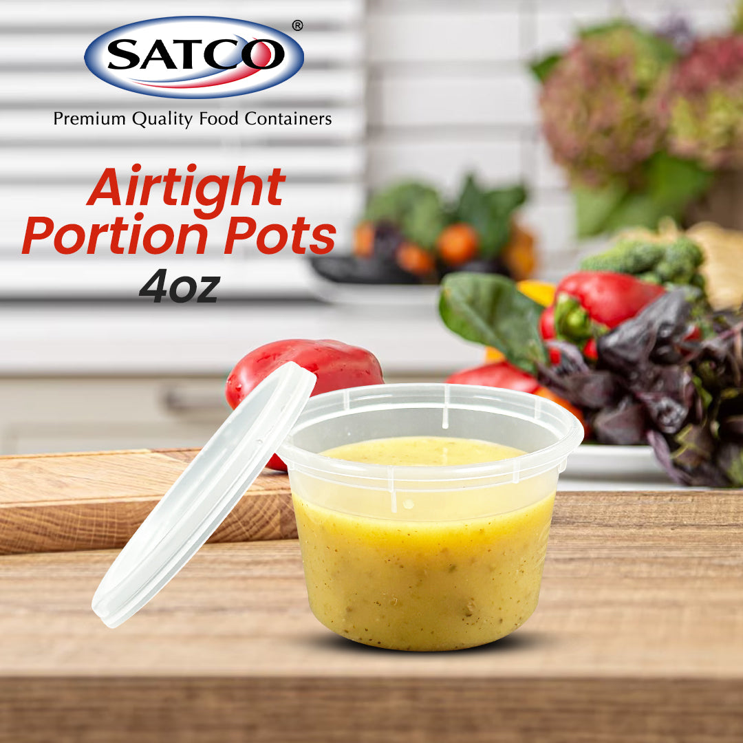 Satco Heavy Duty Sauce Cups with Lids