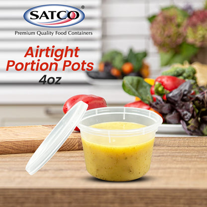 Satco Heavy Duty Sauce Cups with Lids