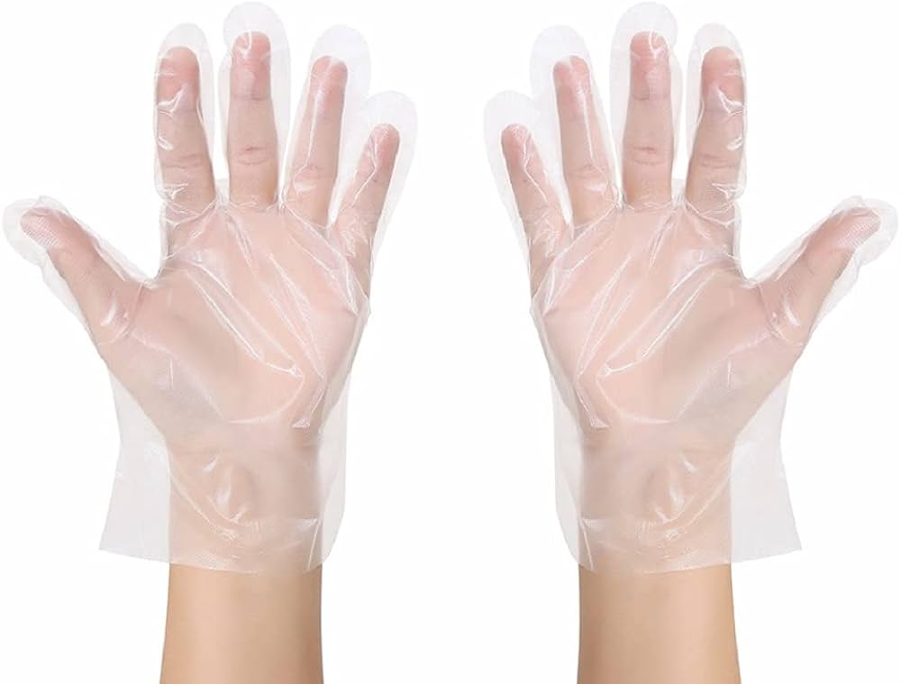 Large Natural Poly Gloves – Food Safe & Lightweight