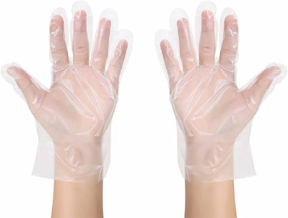Large Natural Poly Gloves – Food Safe & Lightweight